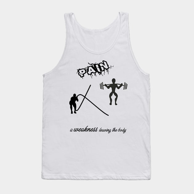 Pain is weakness leaving the body Tank Top by momo1978